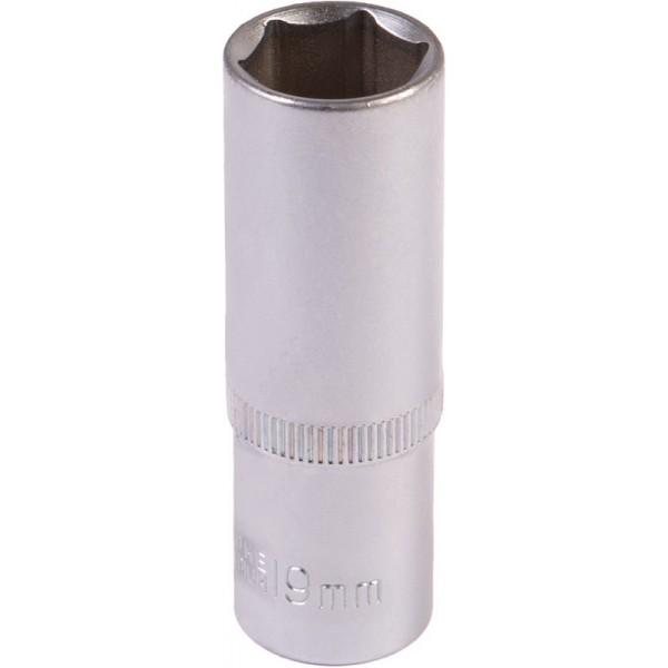 Насадка торцевая 6-гранная удлиненная MasterTool GM CRV 1/2" 19 мм (78-0519)