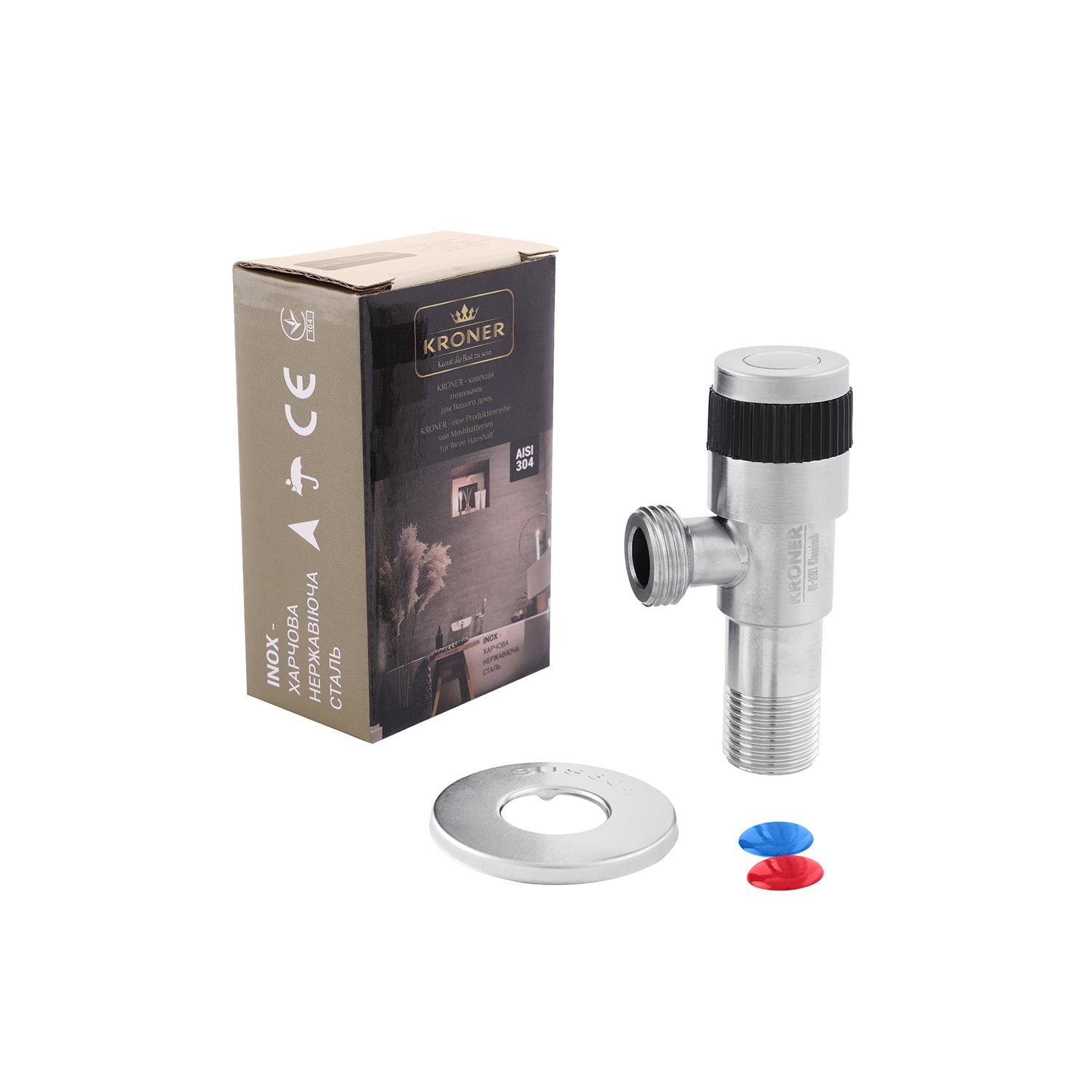 Кран кульовий Kroner KRP Edelstahl Klassisch-ESG100 CV022973 1/2" ЗЗ кутовий (135938) - фото 6 Кран кульовий Kroner KRP Edelstahl Klassisch-ESG100 CV022973 1/2" ЗЗ кутовий (135938) - фото 6