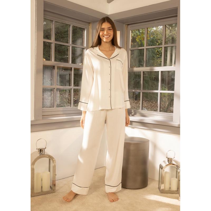 Пижама Penelope Cool White ekru M Молочный