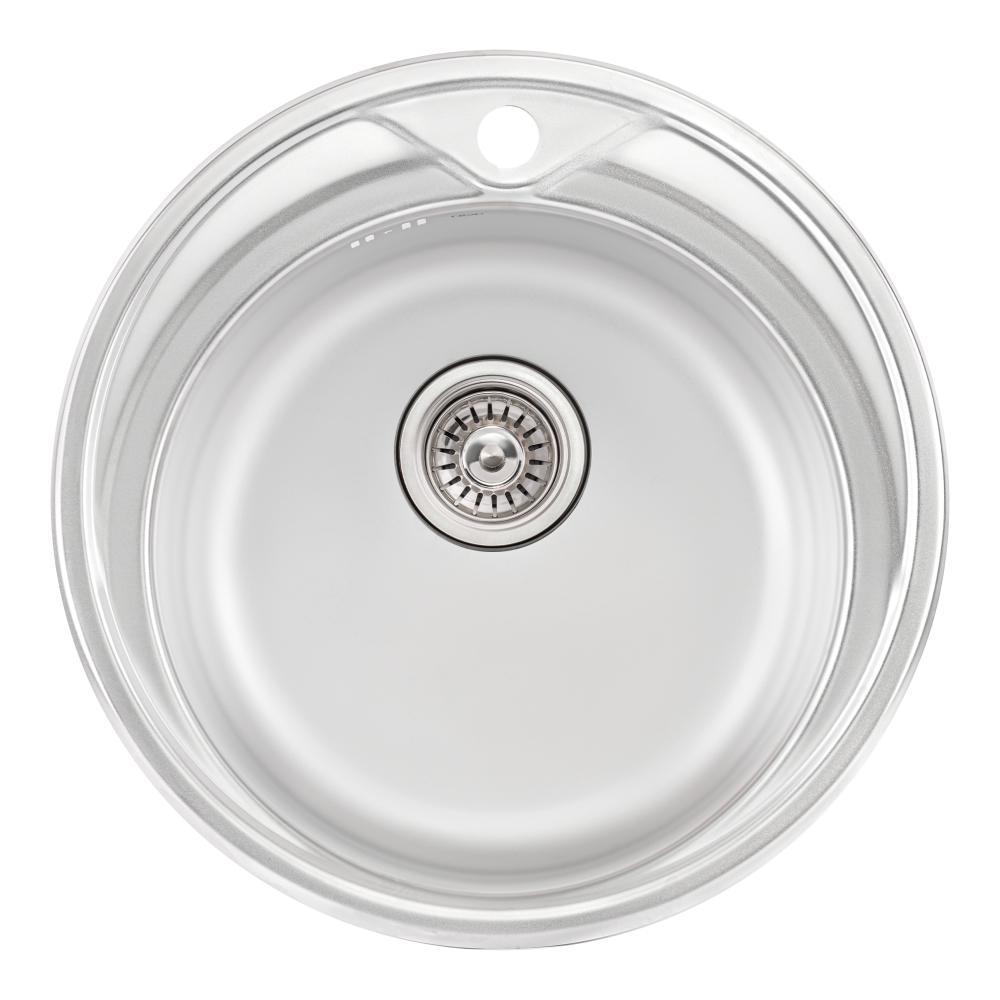 Мойка для кухни Qtap D510 Satin 0,8 мм (QTD510SAT08)