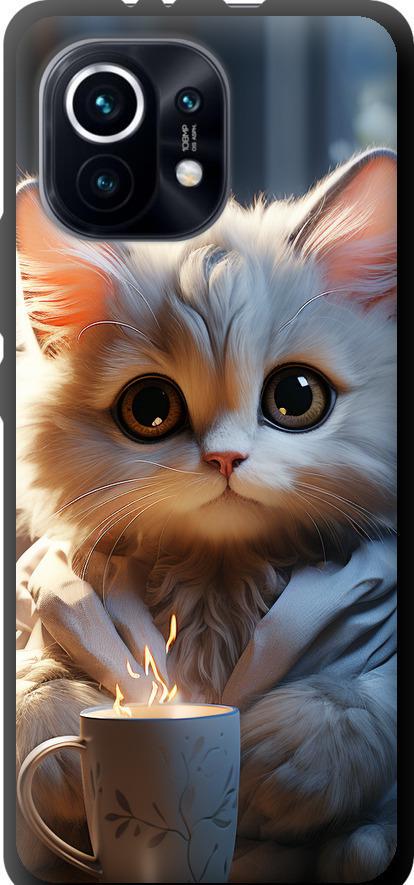 Чехол на Xiaomi Mi 11 White cat (5646b-2253-42517) Чехол на Xiaomi Mi 11 White cat (5646b-2253-42517)