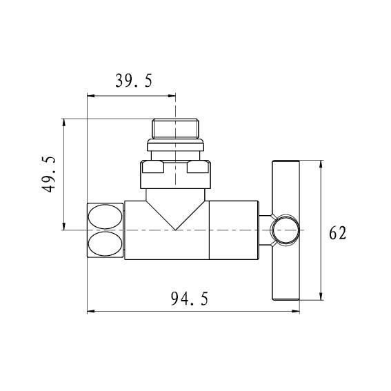 Комплект приборных кранов Raftec RV-3034 1/2х3/4" (57216) - фото 8