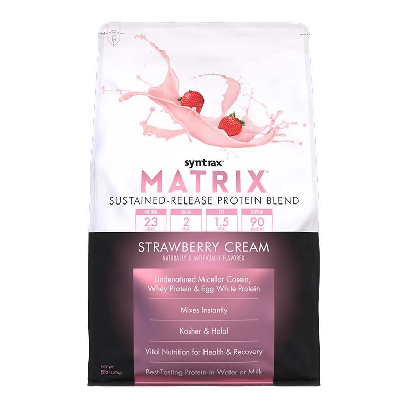Протеин Syntrax Matrix Strawberry Cream 2,2 кг Протеин Syntrax Matrix Strawberry Cream 2,2 кг