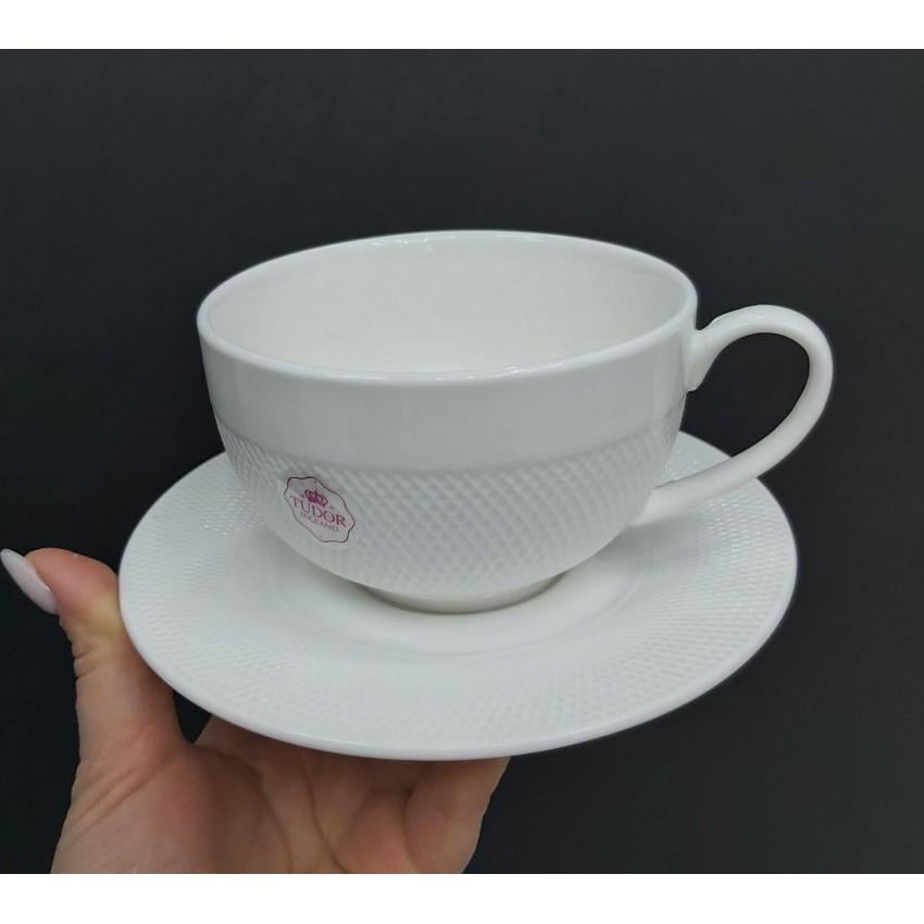 Чашка чайна Interos TU1062-4 Сітка порцелянова з блюдцем 230 мл - фото 2 Чашка чайна Interos TU1062-4 Сітка порцелянова з блюдцем 230 мл - фото 2