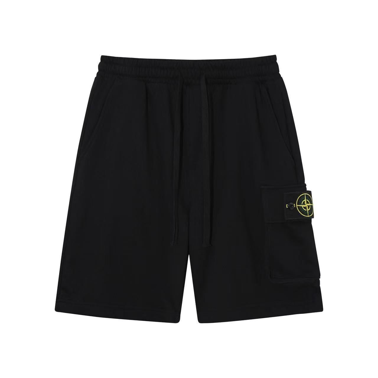 Шорты мужские в стиле Stone Island Brushed Cotton Fleece Cargo Shorts M Черный (SI18004.1M) Шорты мужские в стиле Stone Island Brushed Cotton Fleece Cargo Shorts M Черный (SI18004.1M)