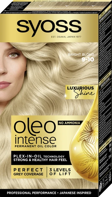 Краска для волос Syoss Oleo Intense 115 мл 9-10 Яркий блонд