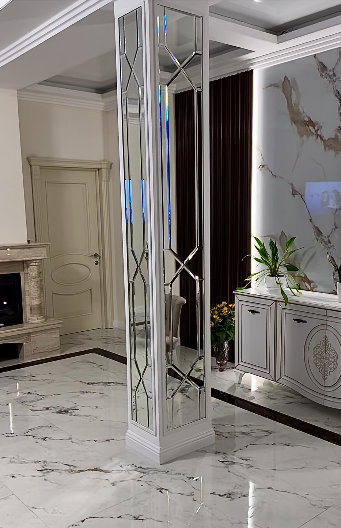 Панно зеркальное Yuf_Glas 2700х400 мм (142)