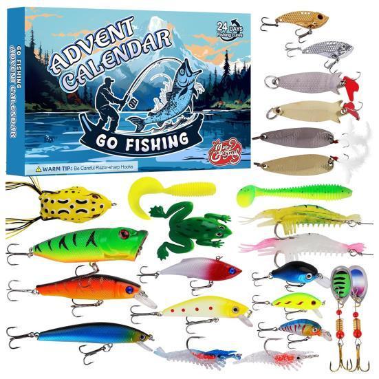 Набір для риболовлі подарунковий Fishihg Tacle 24в1 Адвент-календар (Е051244)