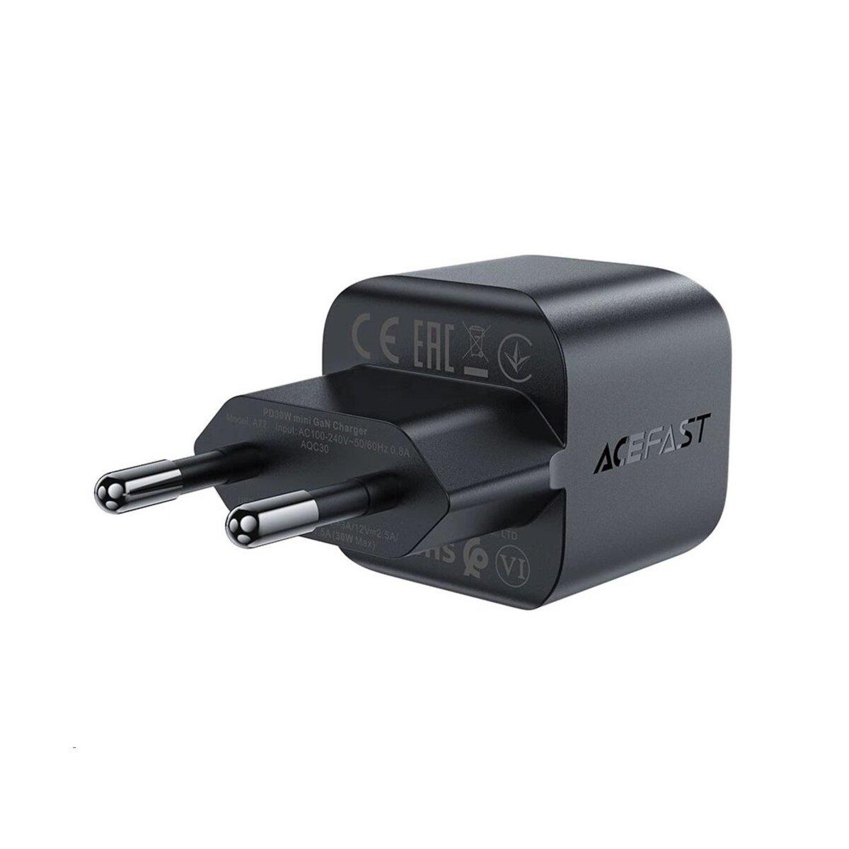 Зарядний пристрій Acefast A77 PD USB-C 30W Black - фото 3