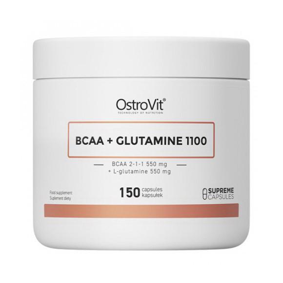 Амінокислоти OstroVit BCAA + Glutamine 150 капс. (22094-01)