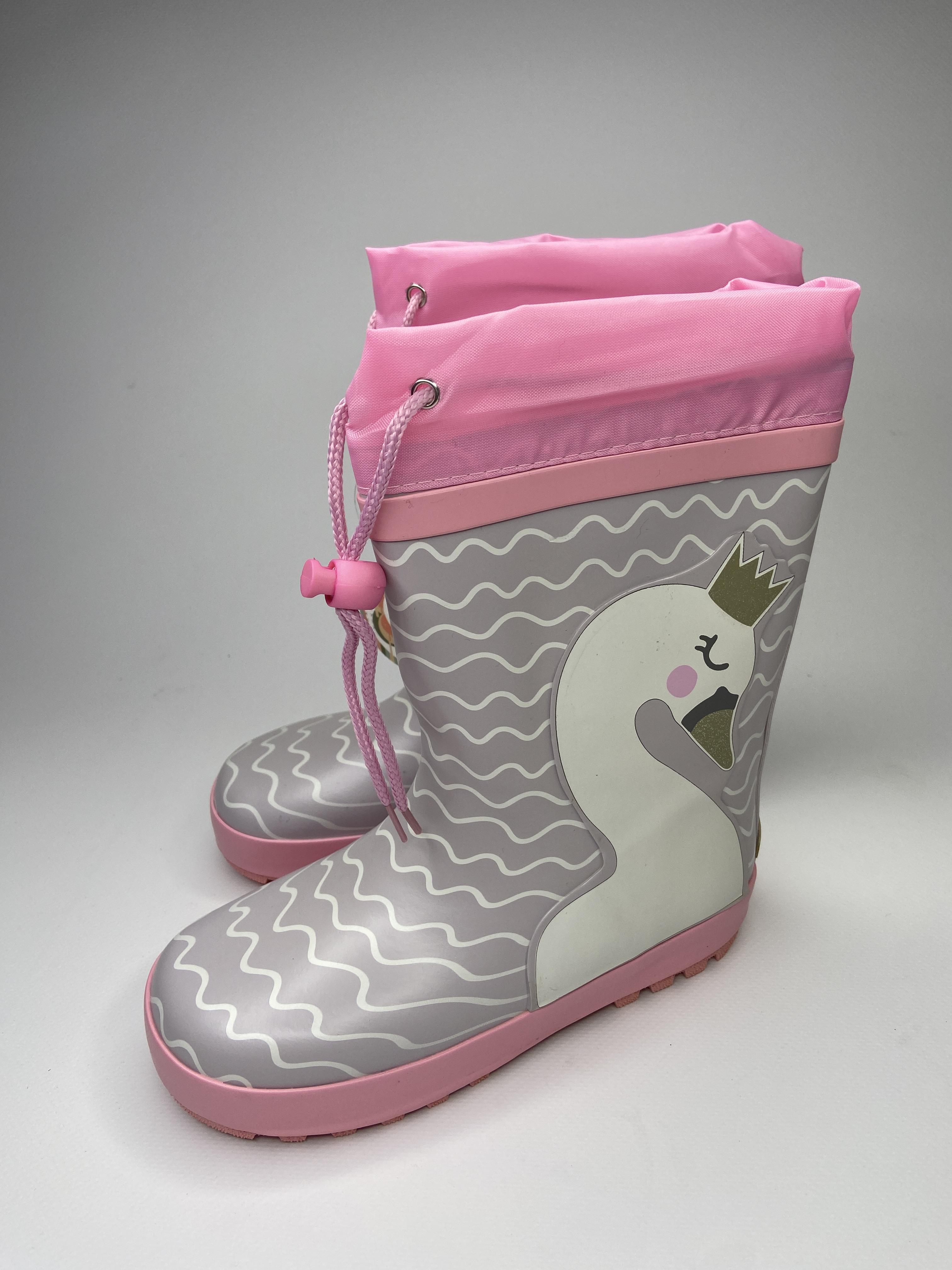 Чоботи гумові для дівчаток TOM.M 341113 р. 34 22,4 см Рожевий (23743495) - фото 3