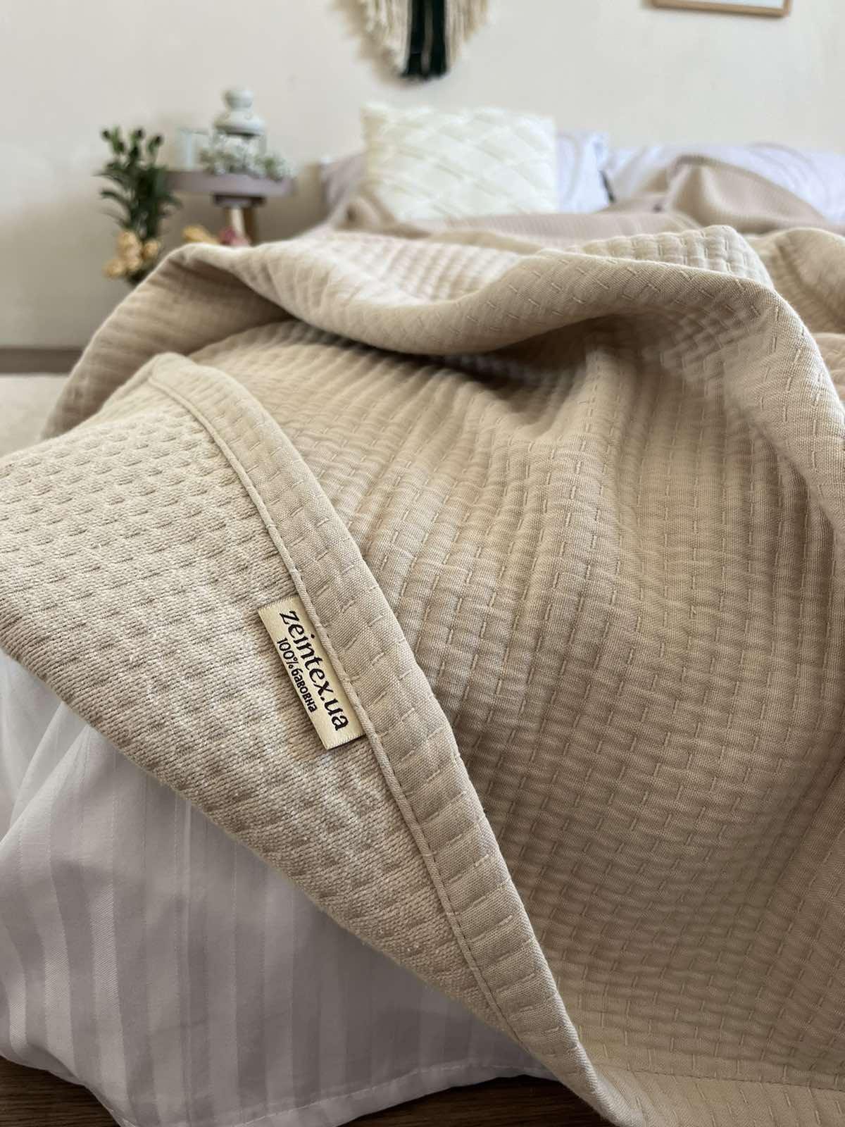 Покрывало стеганое ZEINTEX OSLO хлопковое 200х230 см Бежевый (20941102) - фото 8 Покрывало стеганое ZEINTEX OSLO хлопковое 200х230 см Бежевый (20941102) - фото 8