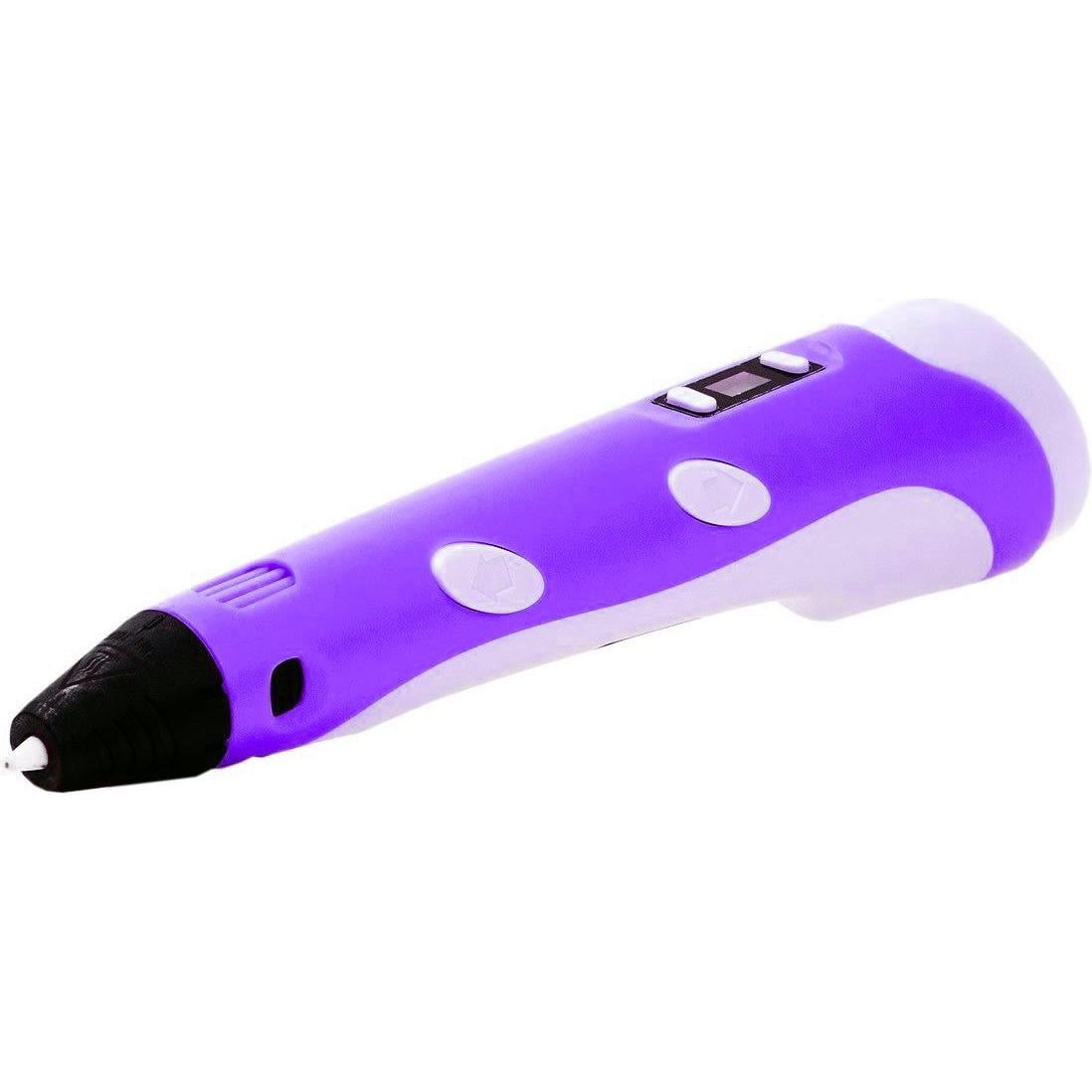Набор 3DPen Kit 3D ручка с планшетом для рисования ножницами защитой пальцев Violet с пластиком 100 м (35046961)