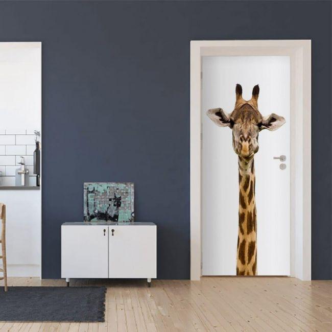 Наклейка интерьерная на двери Sticker Wall SW-00000957 Жираф 104х210 см