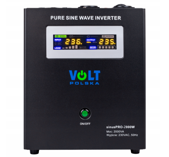 Источник бесперебойного питания Volt Sinus Pro 2000 24 В подвесной Черный