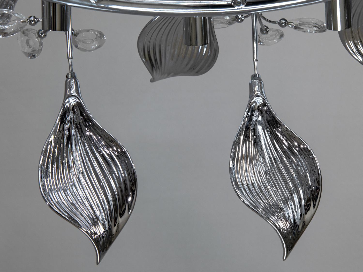 Люстра підвісна керамічна для кухні 12 ламп Хром (7229-12PR HR) - фото 4 Люстра підвісна керамічна для кухні 12 ламп Хром (7229-12PR HR) - фото 4