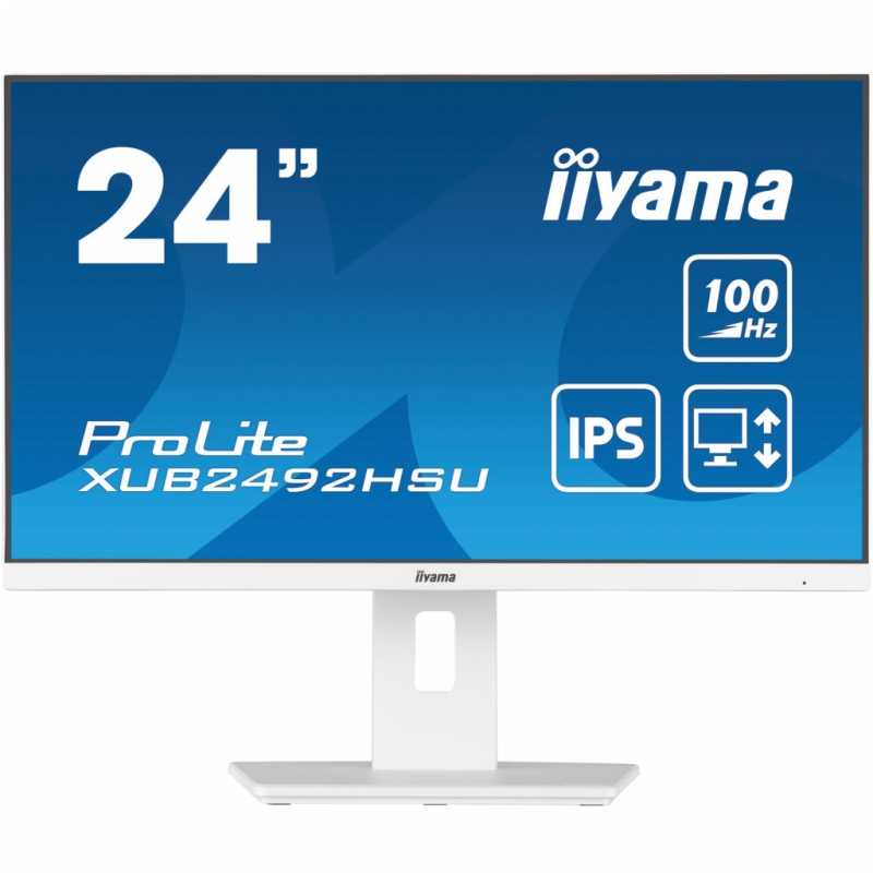 Монітор Iiyama XUB2492HSU-W6 безрамковий IPS 1920x1080 Full HD 24" (tf6496) - фото 3 Монітор Iiyama XUB2492HSU-W6 безрамковий IPS 1920x1080 Full HD 24" (tf6496) - фото 3