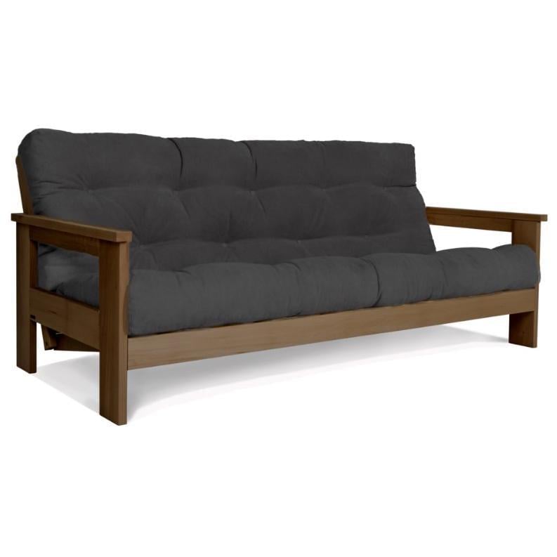 Диван-футон раскладной Woodman Mexico из массива дерева Ореховый/Пепельный