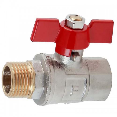 Кран шаровой Ferro Normal KM21W 3/4" ВЗ бабочка (247566)