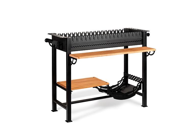 Мангал гриль Smoke House BBQ Garden комплектація Maximum 1200х600х850 мм на 20 шампурів з ґратами кришкою (27860590) - фото 10 Мангал гриль Smoke House BBQ Garden комплектація Maximum 1200х600х850 мм на 20 шампурів з ґратами кришкою (27860590) - фото 10