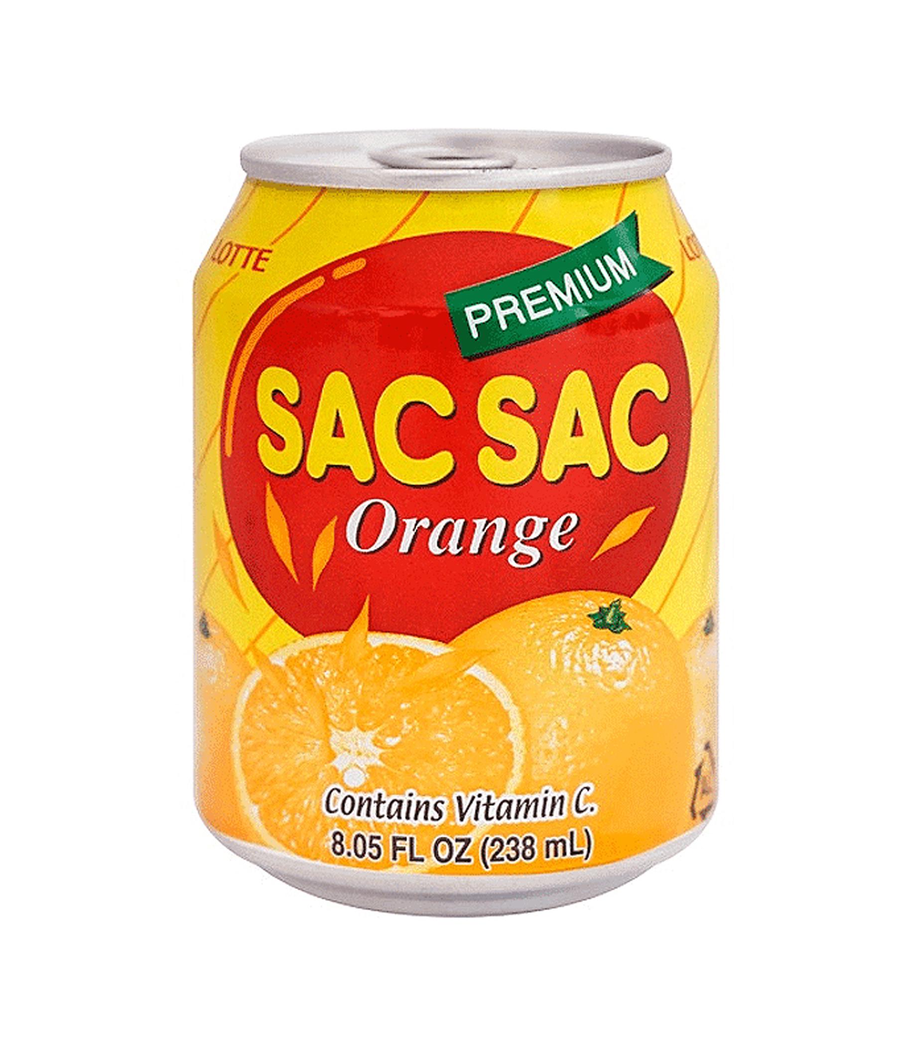 Напій Lotte Sac Sac Orange негазований соковмісний 238 мл
