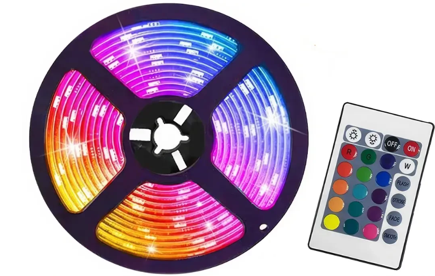 Гирлянда LED RGB 5050 5 м IP67 с USB питанием 5,5V Гирлянда LED RGB 5050 5 м IP67 с USB питанием 5,5V