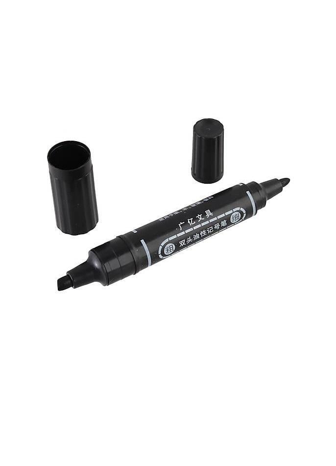 Маркер перманентный двухсторонний WW01728 Черный Маркер перманентный двухсторонний WW01728 Черный