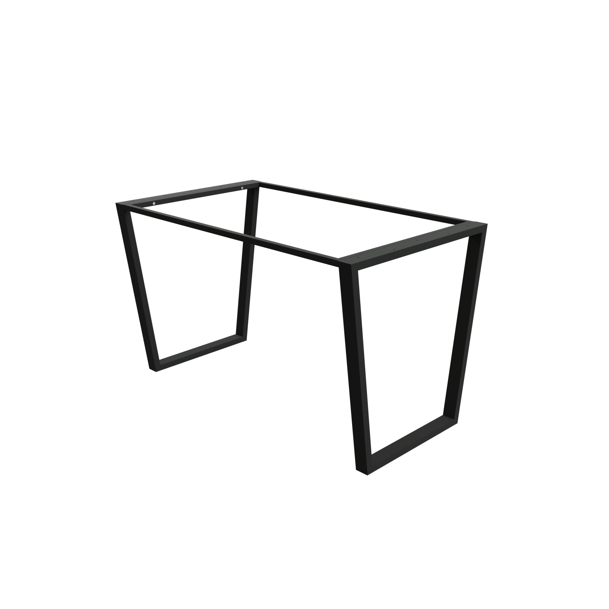 Каркас для стола Lofty Company Трапеция Серия 33 металлический ширина 1200х700х500 мм Черный