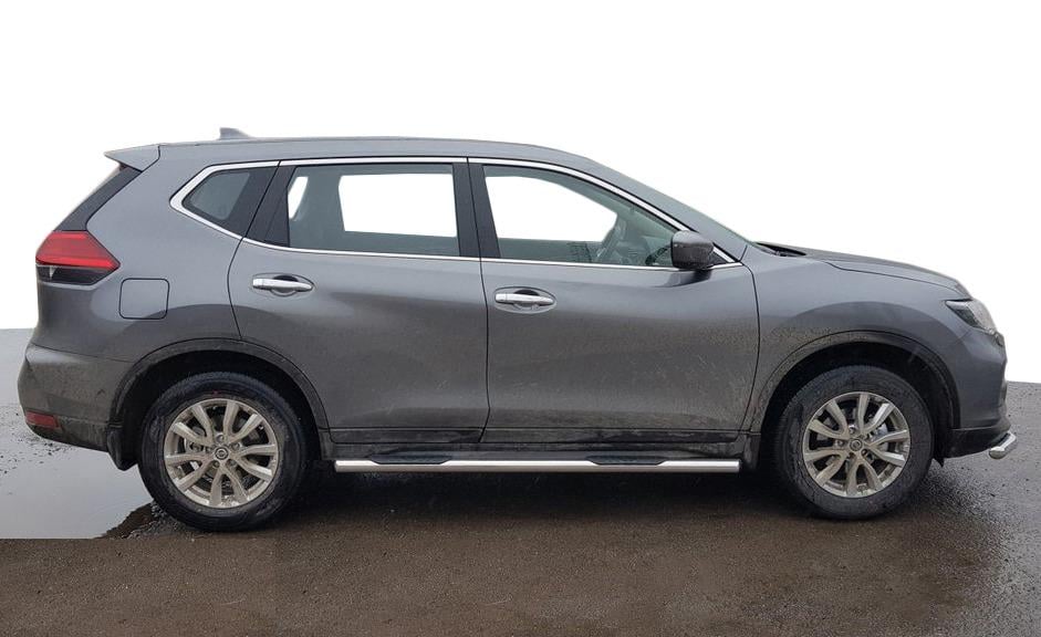 Боковые трубы CAN для Nissan X-trail T32/Rogue 2014-2021 гг. нержавеющая сталь Хром