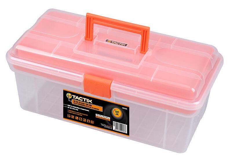 Ящик для инструмента Tactix 380x200x160 мм прозрачный пластиковый (INSBXBXB0015038PT0)