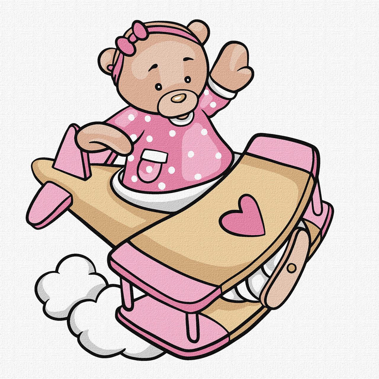 Картина по номерам Ideyka Расправив крылья 25х25 см (2824290012)