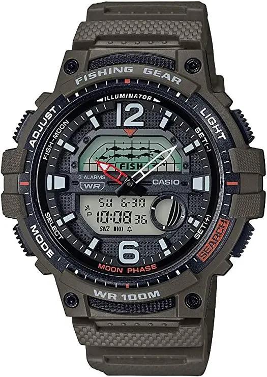 Часы наручные мужские Casio WSC-1250H-3A Fishing gear