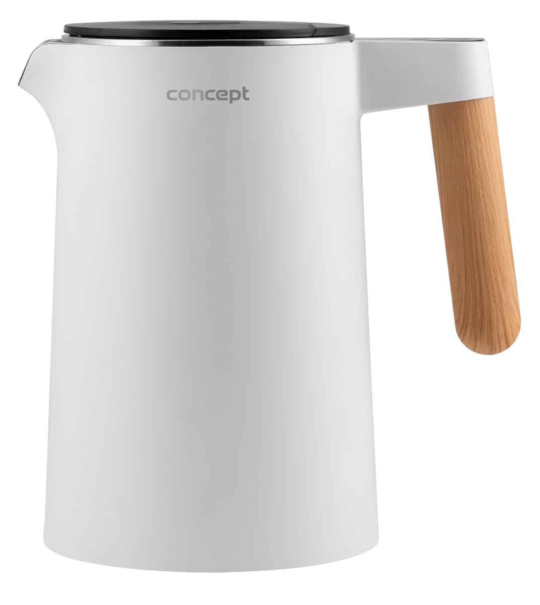 Электрический чайник скоростного кипячения Concept SALT&PEPPER RK3300 с регулировкой температуры 1,5 л White