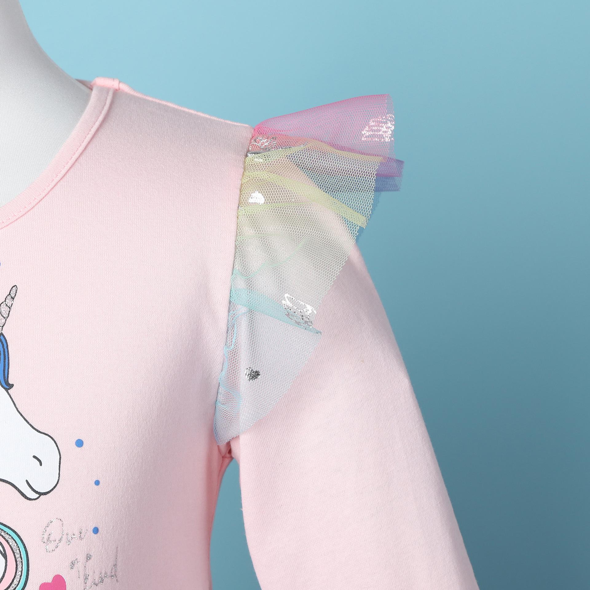 Платье детское с единорогом 130 см Радужный (23992016) - фото 5 Платье детское с единорогом 130 см Радужный (23992016) - фото 5