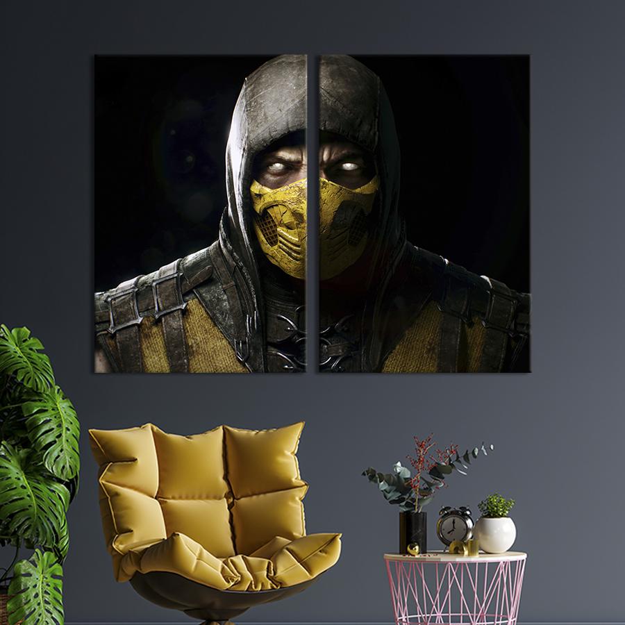 Картина на холсте Scorpion Mortal Kombat 165x122 см (1443-2)
