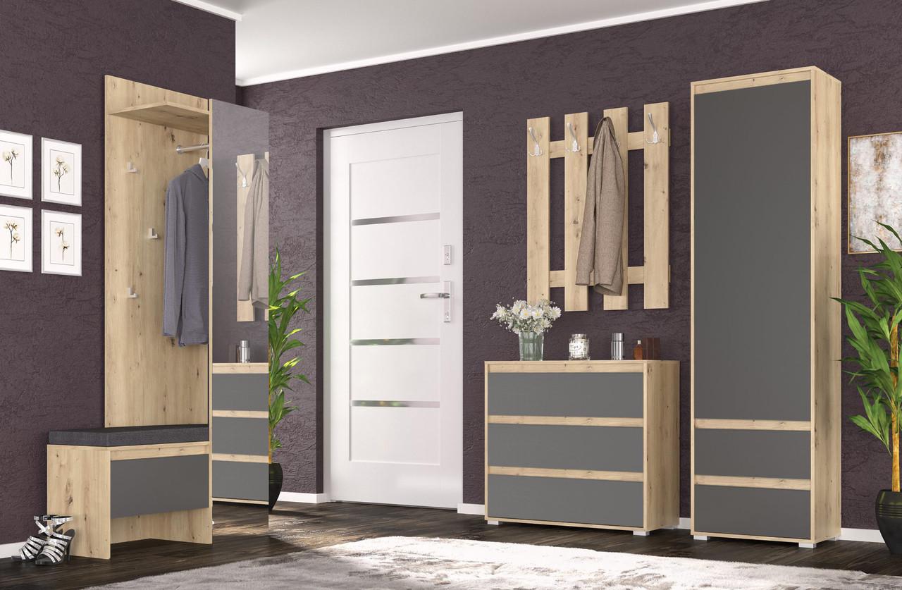 Тумба для обуви Мебель-Сервіс Торино 1Д Артисан/Серий (26910998) - фото 3