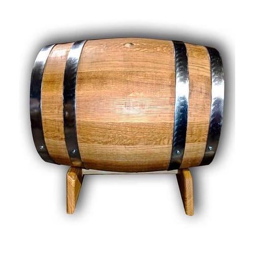 Бочка дубовая для вина и коньяка 200 л обручи из нержавеющей стали (DR012309)