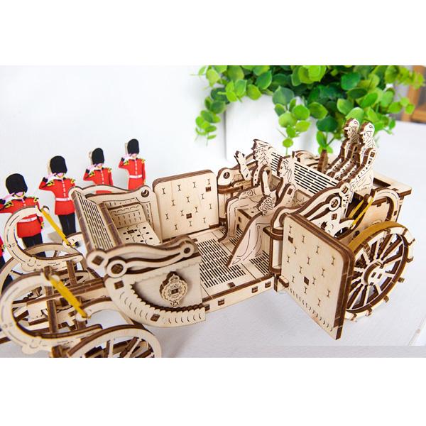 3D пазл механический UGEARS «Королевская карета» - фото 4 3D пазл механический UGEARS «Королевская карета» - фото 4