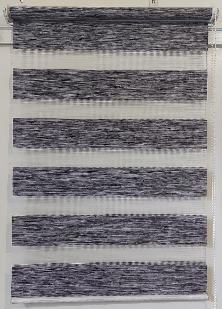 Рулонная штора день-ночь Miranda ВМ-3006 77,5х200 см Темно-серый (ВМ-3006-129)