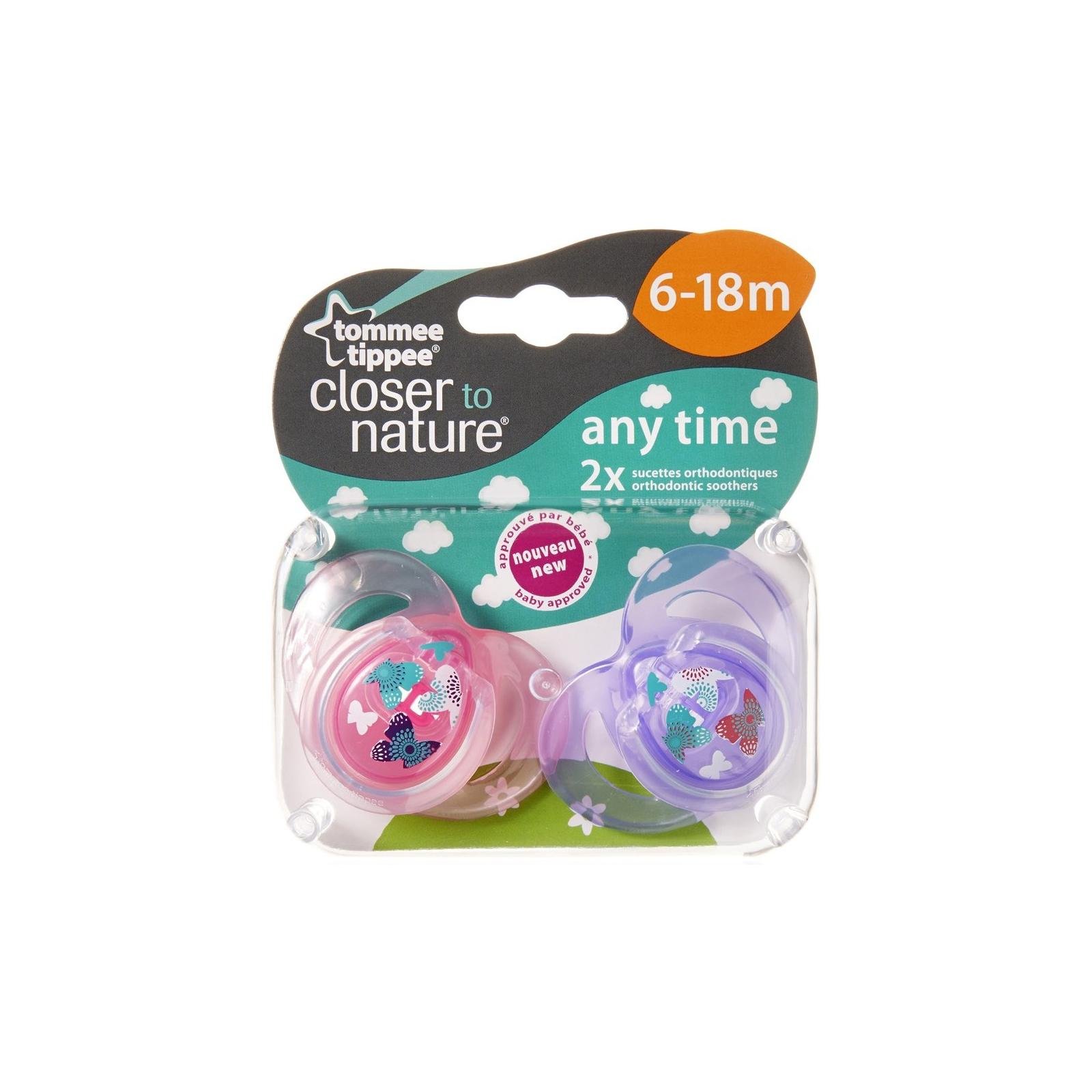 Пустышка Tommee Tippee универсальная 6-18 м 2 шт. (18869230)