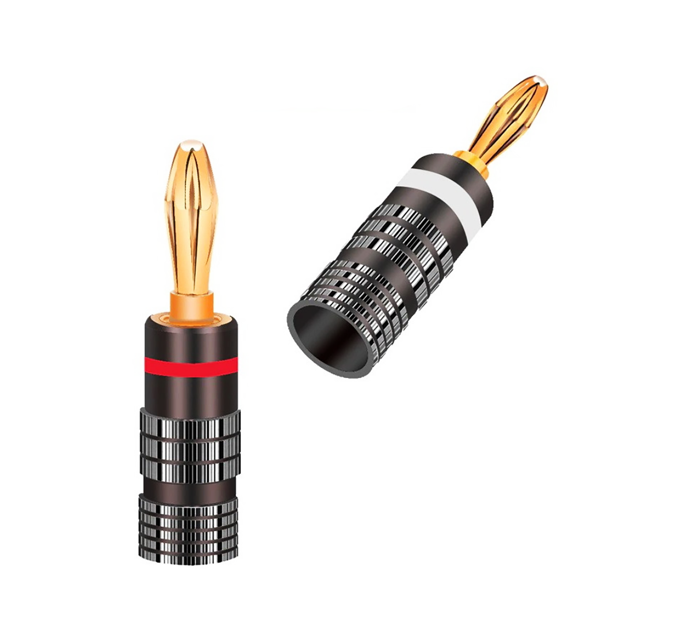Коннектор акустический SUNROZ Banana Plug 4 мм 2 шт. Graphite (A48518)
