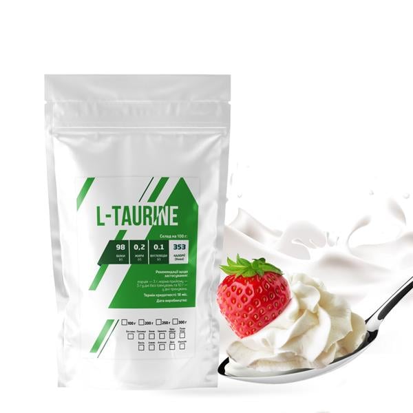 Аміносульфонова кислота L-Taurin Крем-вершки в порошку на 33 порції 100 г (21-125-tau-kv100) Аміносульфонова кислота L-Taurin Крем-вершки в порошку на 33 порції 100 г (21-125-tau-kv100)