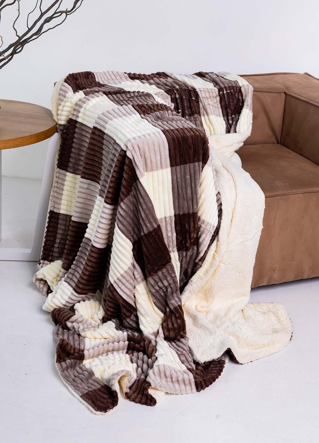 Покрывало велюровое на овчине 200х230 см (4001022-5)