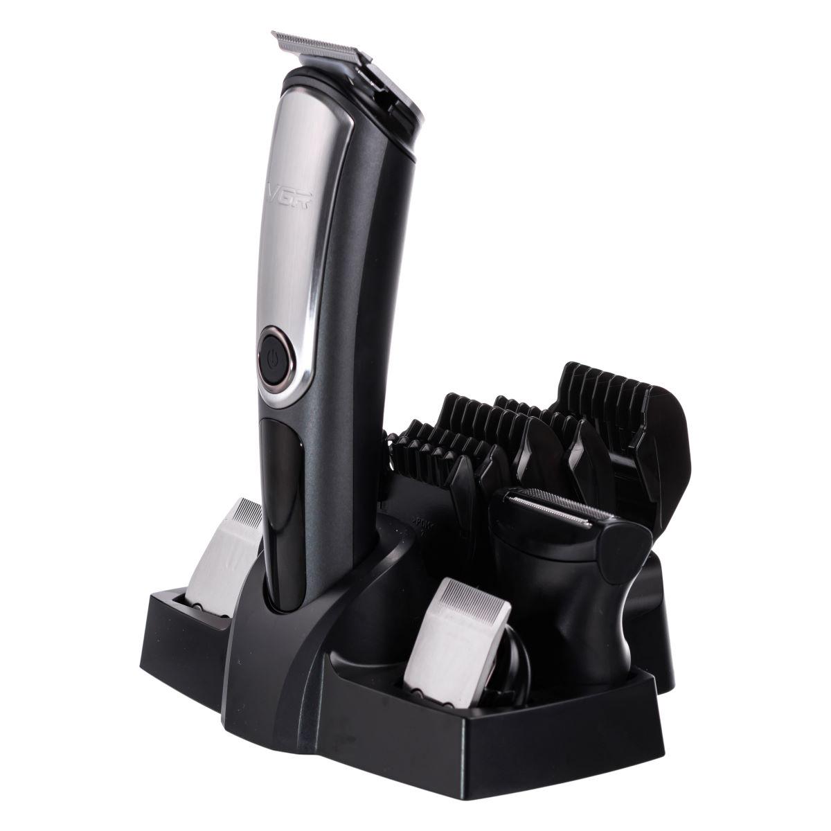 Набор для стрижки VGR V-105 волос 5в1 машинка/триммер/бритва (7360) - фото 7
