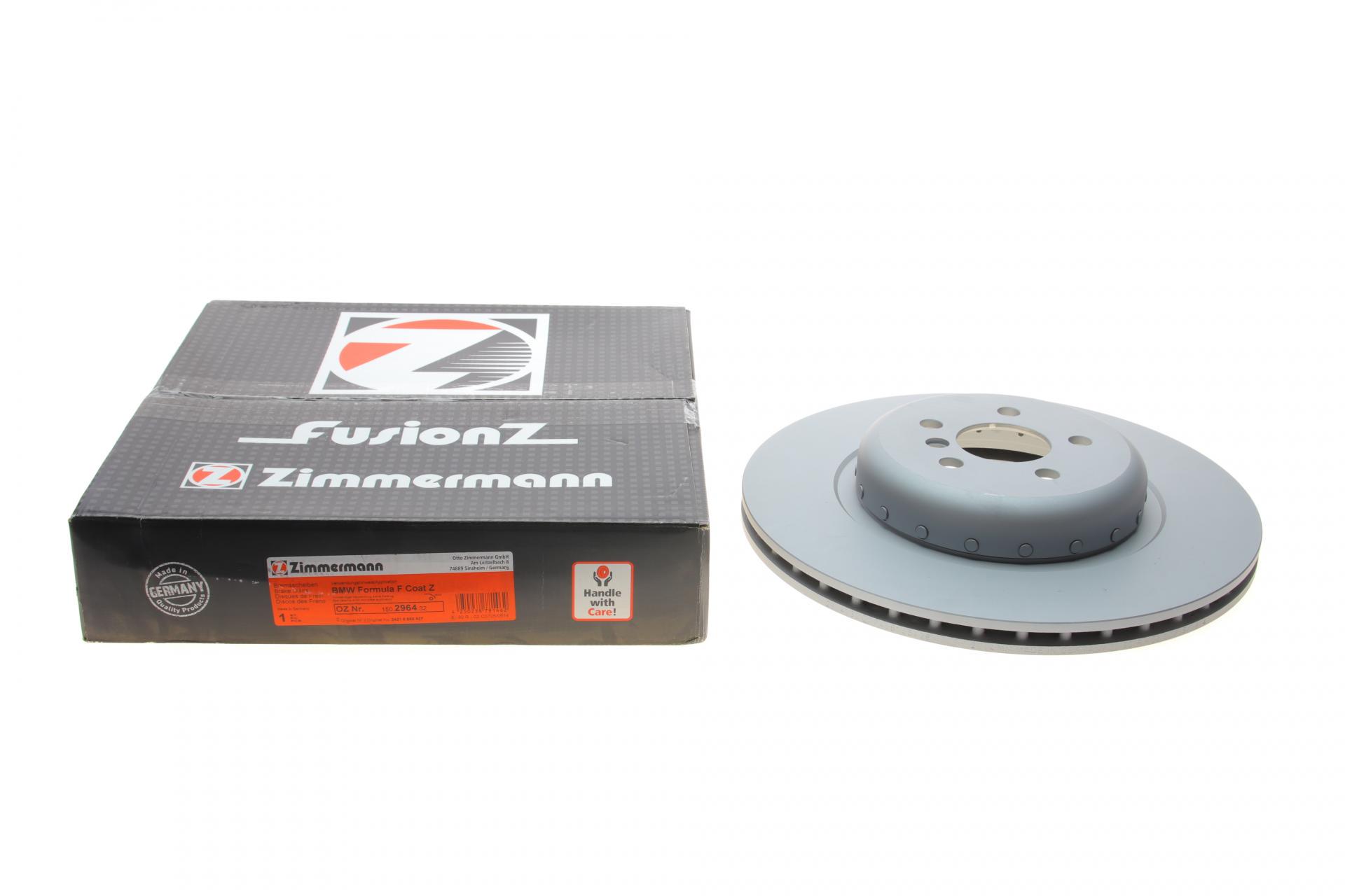 Диск тормозной задний ZIMMERMANN 5 G30/F90/X5 G05/X6 G06 18-370x24 мм (150.2964.32)