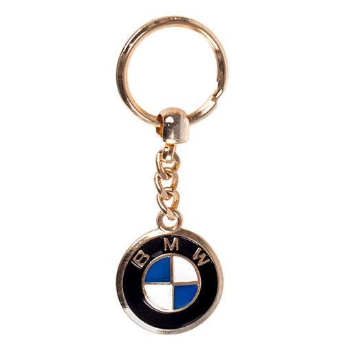 Брелок металлический на цепочке BMW Gold (00000030411)
