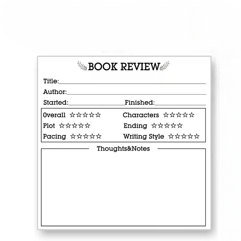 Стикеры для заметок Book Review 100 л. (BRSN-100-WHT)