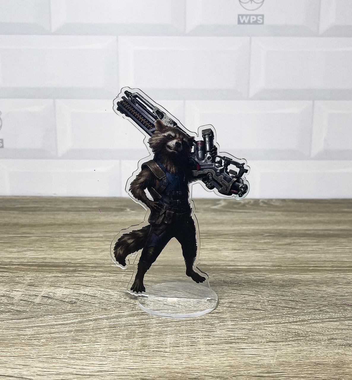 Фигурка коллекционная акриловая Стражи Галактики Енот Ракета Rocket Raccoon 15 см (2117614754)