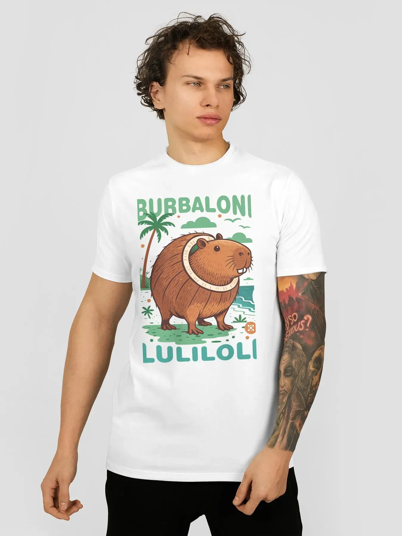 Футболка мужская Burbaloni Luliloli L Белый (26946932)
