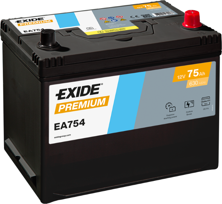 Аккумулятор EXIDE EA754 Аккумулятор EXIDE EA754